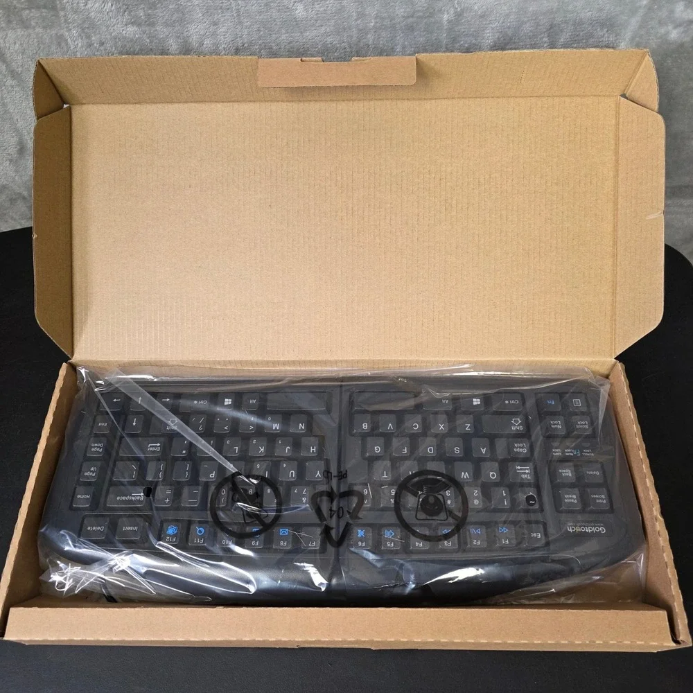 Goldtouch V2 Adjustable Comfort Keyboard GTN-0099 Black NEW Carpal Tunnel Relief